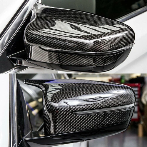 FOR 2017-2022 BMW G30 G20 G11 G12 M STYLE CARBON FIBER SIDE MIRROR COVER CAPS US