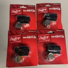 Rawlings Brass Sport Game Referee Whistle Emergency Loud Sound Outdoor Lot 4