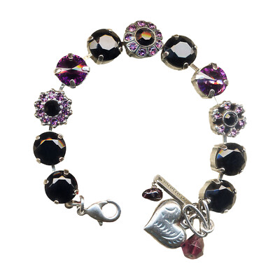 Mariana Bracelet Exquisite Jet Black & Amethyst Austrian Crystals My Treasure...