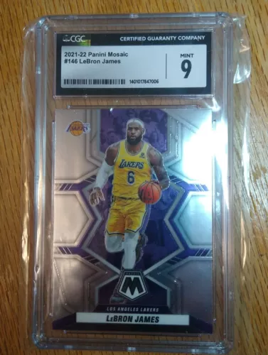 2021-22 Panini Mosaic #146 LeBron James CGC Mint 9