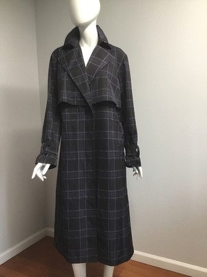 vince check coat