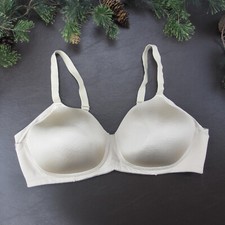 Vanity Fair Bra Size 40C Gray Padded Wireless Adjustable Clasp Back