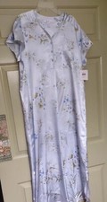Carole Hochman BLUE Silky Soft 50" Nightgown L NEW with partial tags