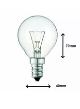 2 X Oven Bulb 40W 300°C Oven Cooker Appliance Lamp 240V SES Small Screw E14