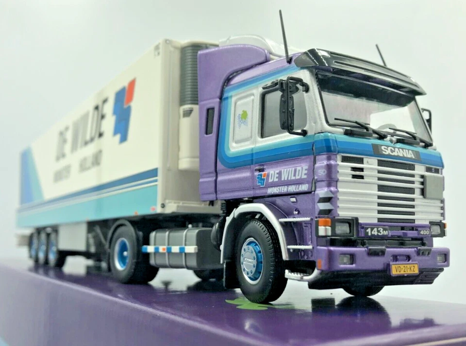 Tekno Scania 143 De Wilde Truck & Fridge Trailer 84749 Mint. Boxed. Cert. 1/50 - Image 3 of 4