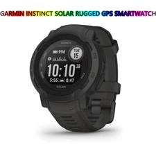 Garmin Instinct Solar Rugged GPS Smartwatch - Graphite