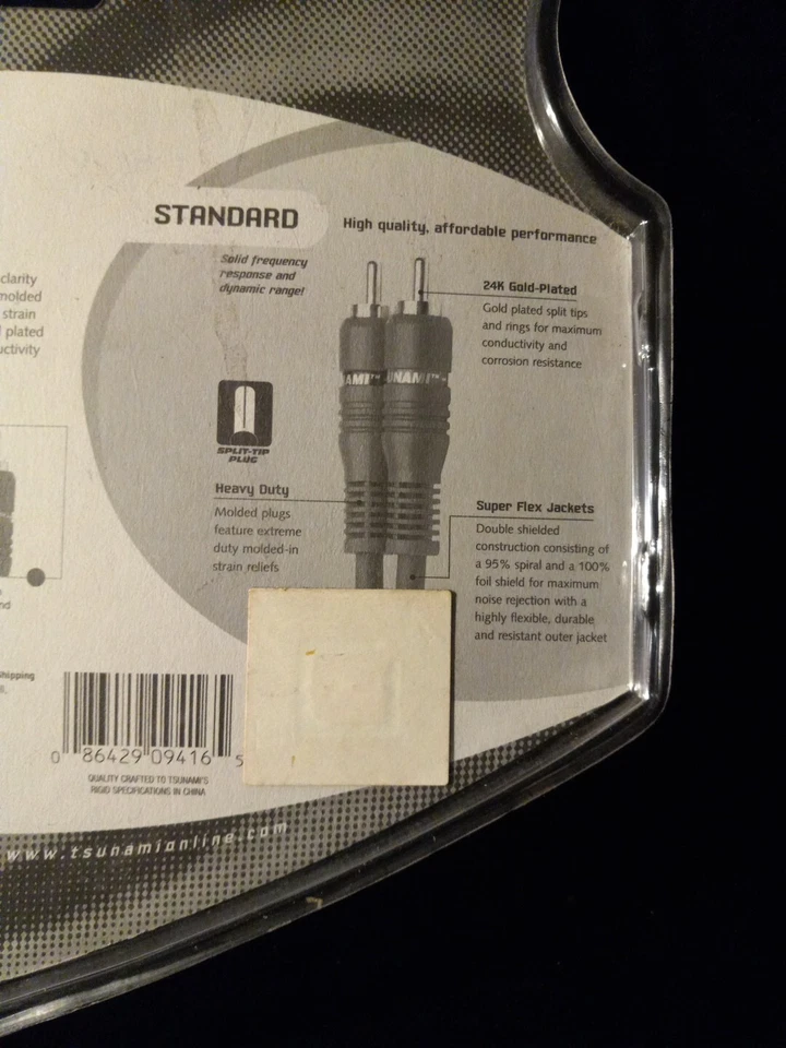 New Tsunami RCA Audio Cables RCA6.9-17 Double Shielded RCA Audio Cables/Amp Wire - Image 4 of 4