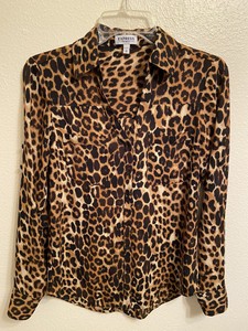 express leopard print blouse