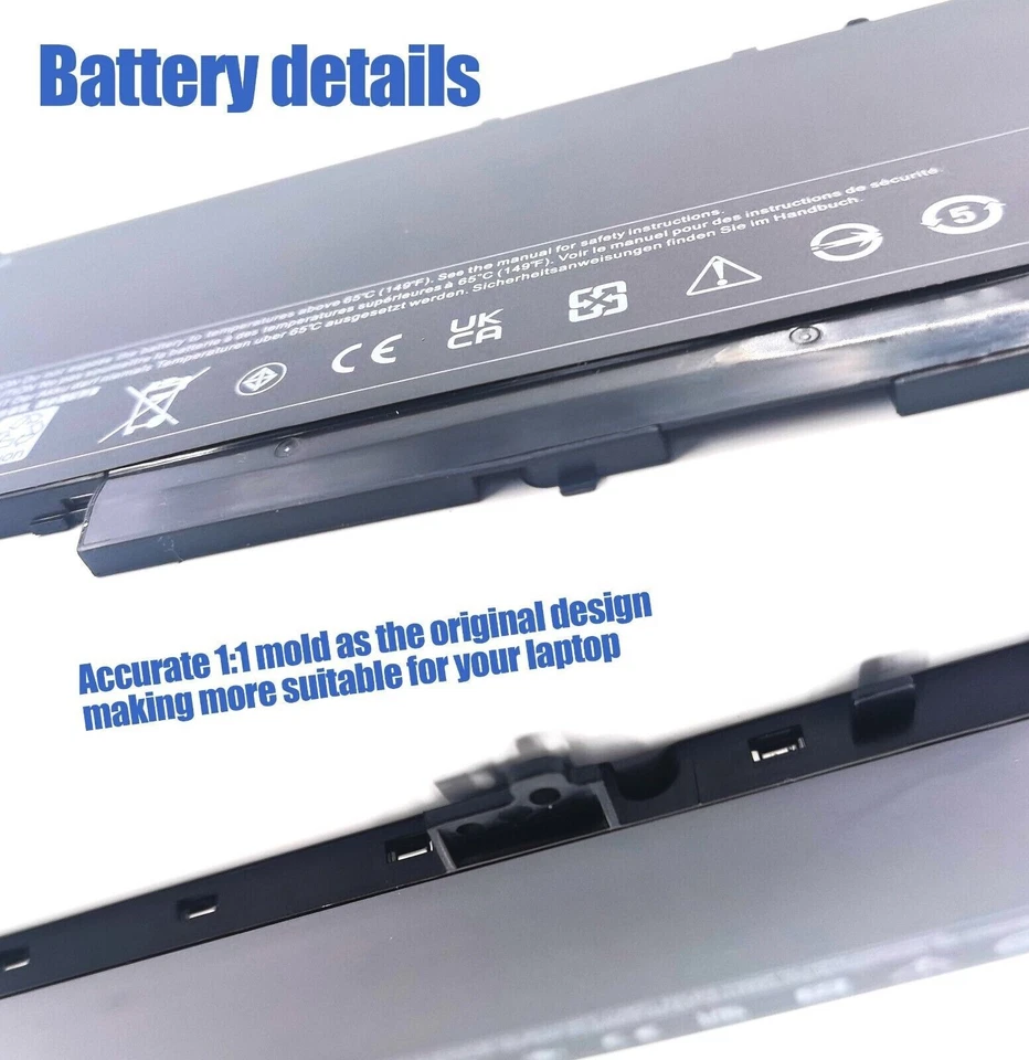 Nueva batería J60J5 para Dell Latitude E7270 E7470 Series Laptop R1V85 451-BBSX 451 Foto 3 de 4