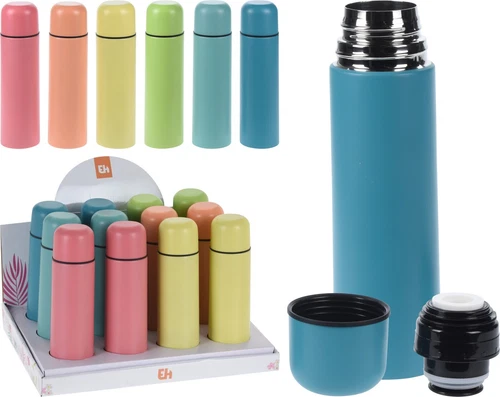Assorted Colours Stainless Steel Vacuum Flask Hot Cold Thermos New