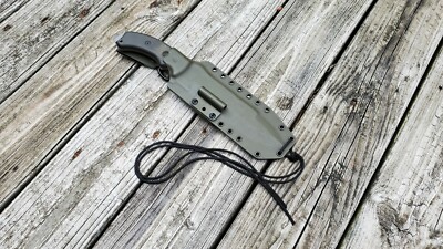 KYDEX sheath for TOPS TAHOMA FIELD KNIFE, kydex Dangler & Firesteel holder 