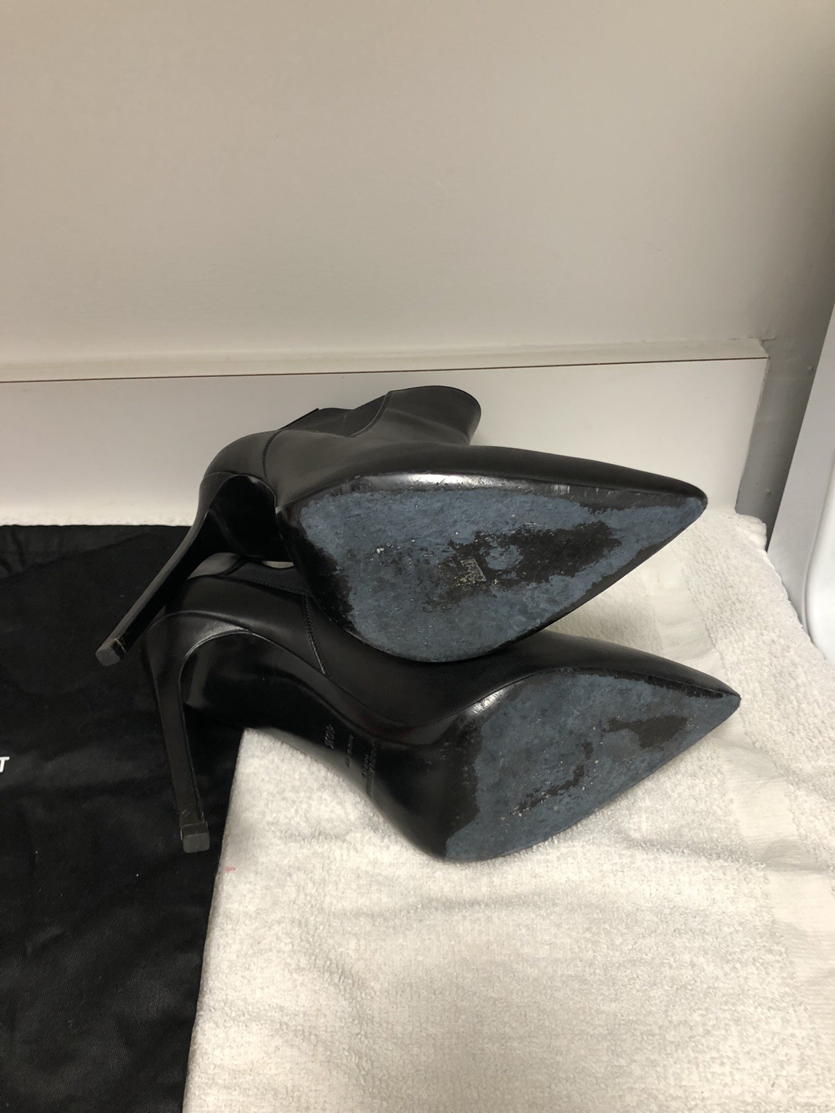 Stivaletti Chelsea Saint Laurent Classic Paris tacco 120 mm 40 5 US 9 5 YSL $1000