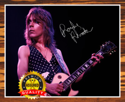 最終 ⭕️期間限定⭕️Randy Rhoads 直筆サイン 証明書付 Randy Rhoads - Autographed Signed 8x10 Photo (Metal Guitarist