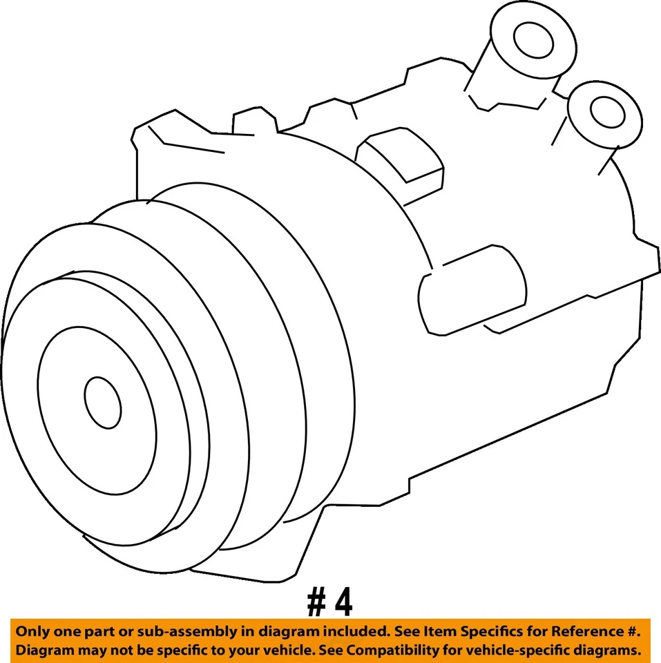 Pontiac Solstice 2006 2010 OEM compresor de aire acondicionado 2,4 L automático 15245091 Foto 4 de 4