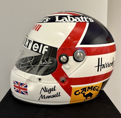 Nigel Mansell Hand signed helmet 1992 Replica Williams FW14B F1
