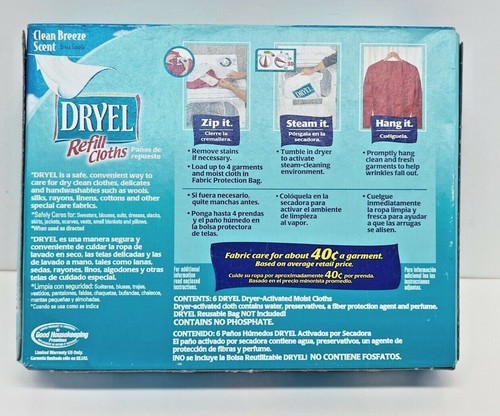 dryel refill sheets