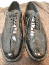 Mason Executive Imperials 372 Black Leather Wingtip Oxfords Mens SIZE 10.5 C