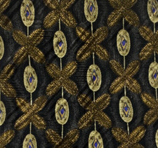 ROBERT TALBOTT Best of Class 100 Silk Brown  Black Geometric Made in USA