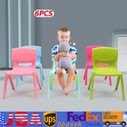 6 Pack Plastic Colorful Stackable School Chair for Kindergarten Home 11'' Height