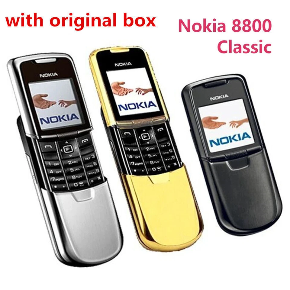 Nokia 8800 Mobile Phone 2G GSM Tri-band Unlocked Classic 3 Colors New Sealed - Image 2 of 4