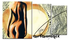 QUADRI MODERNI ASTRATTI NUDO
