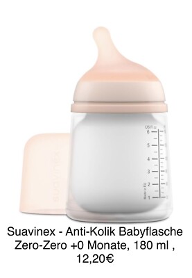 Suavinex -Babyflasche Zero-Zero (ANGEBOT)+Jollein Wickelunterlage + 2 Schnuller