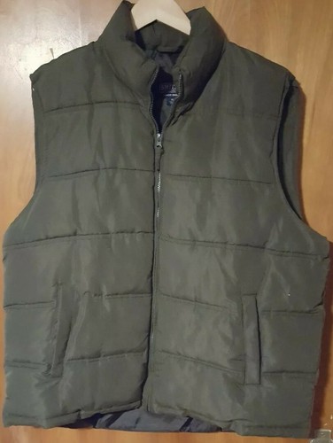 Outdoor Vest Puffer Quilted Warm Zip 