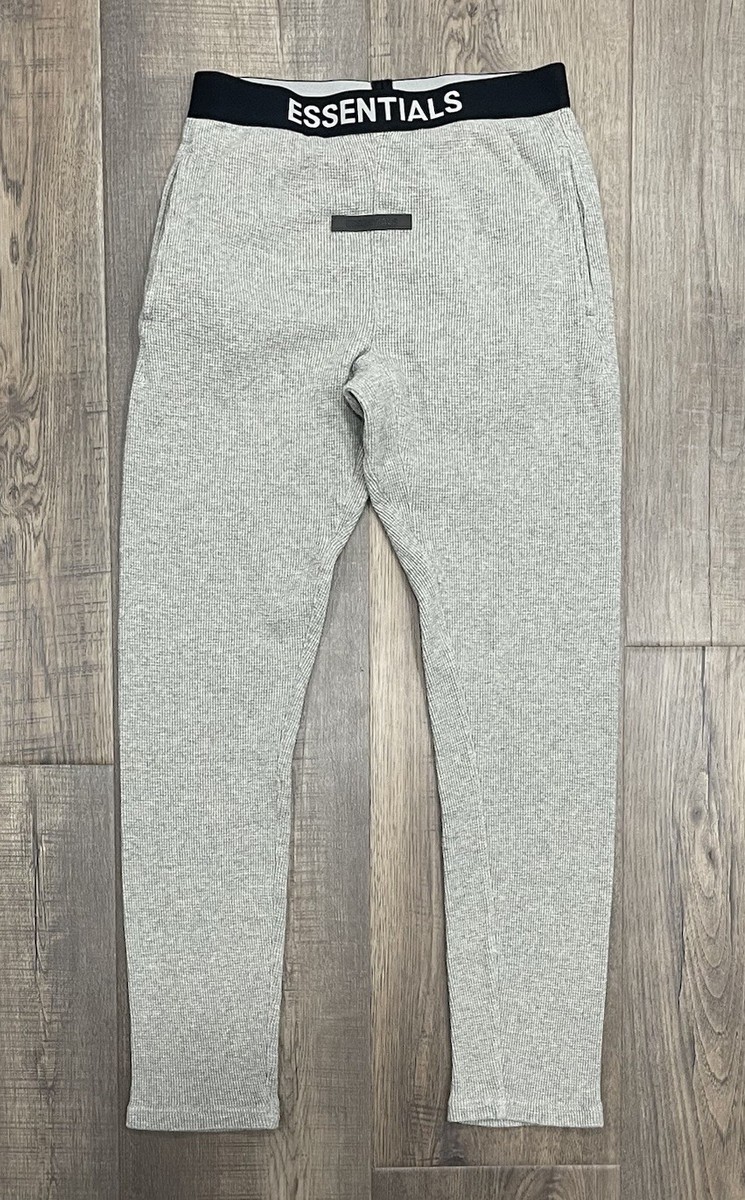 Fear of God Essentials Thermal Lounge Pants Heather Gray Grey Men’s Fit  Small+