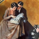 norman rockwell 8 1/2” Decorative Plate - “A Couple’s Commitment” -1985 — photo 2