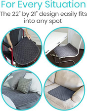 Waterproof Chair Pads for Incontinence 22" x 21" - Washable, Waterproof Sea...