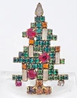 Vintage Weiss Christmas Tree Brooch Costume Jewelry Lot. H260