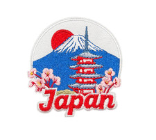 Japan Fuji Summer Adventure Vacation Souvenir Travel Patch, Iron On/Sew On