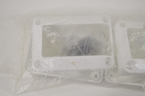 2-Pair White Sentry Stair Brackets Fiberon Composite Railing 435551 442922 - Picture 2 of 6