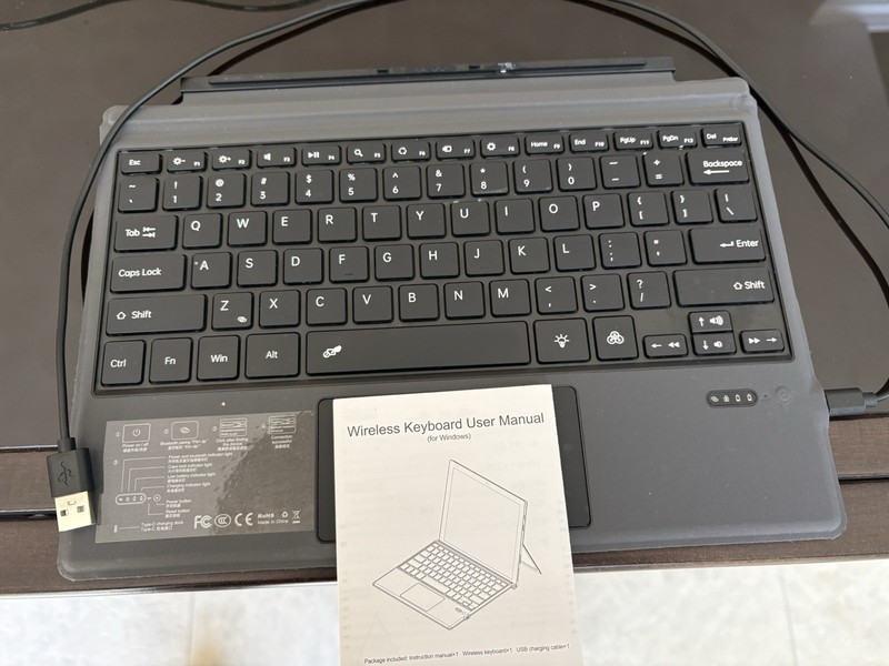 Wireless Keyboard Backlit Type, Microsoft Surface Pro 7/6/5/4