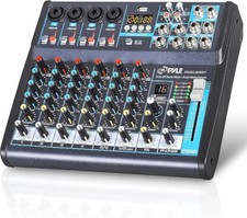 Pyle Bluetooth 8 Ch. Studio / DJ Controller A...