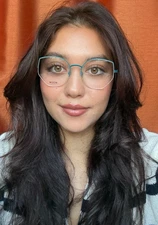 New WOOW Paris  53mm Round Semi-Rimless Women's Eyeglasses Frame