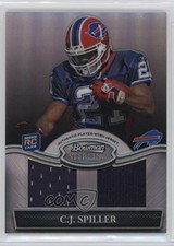 2010 Bowman Sterling Dual Relic Black Refractor /50 CJ Spiller #BSRDR-CJS nd3