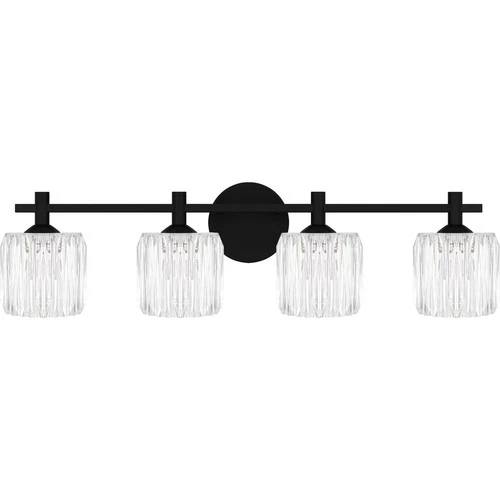 Matte Black LED Bathroom Vanity Light from the Spade Collection - Picture 2 of 5