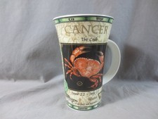 Dunoon Jack Dadd Zodiac Cancer the Crab Themed Large Fine Stoneware Mug