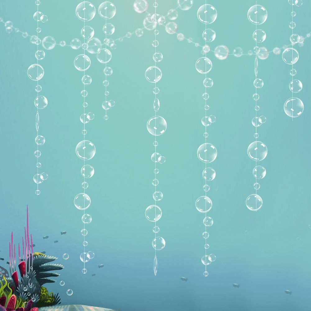 Mermaid Party Bubble Garlands - Under The Sea Decorations For Ocean Theme Parties
