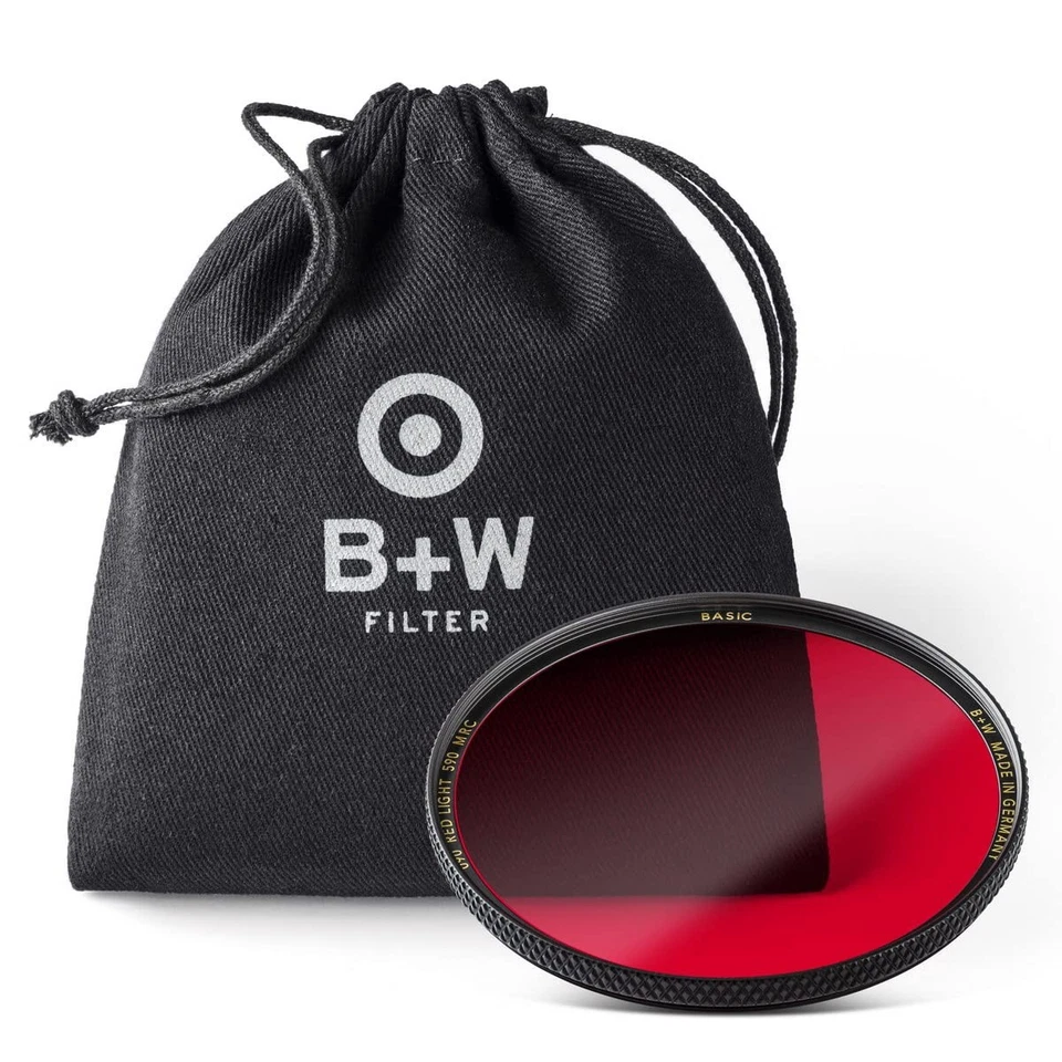 B W 49Mm Basic Light Red 090M Camera Lens Filter For Enhanced Contrast - Image 2 of 4