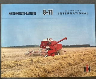 Prospectus Batteuse IH /Fendt No Tracteur Someca Ih Deutz Brochure
