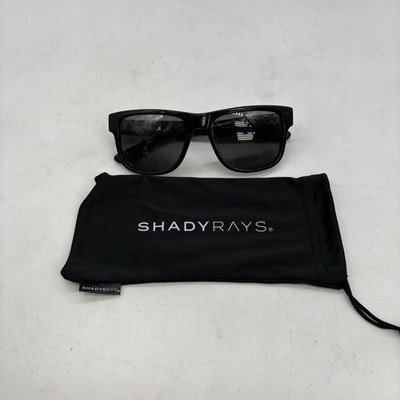 Shady Rays Black Polarized Sunglasses UV400 SE:17 Unisex Classic Design w Bag