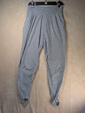 Vintage l Magnin 80 90s Striped Made In USA Trousers Ankle Support Size Small