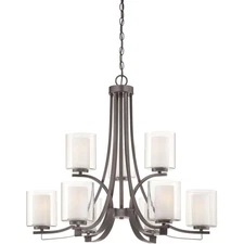 Minka-Lavery 4109-172 OPEN BOX Parsons Studio Chandelier Smoked Iron