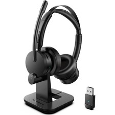Wireless Headset with Mic for Work, Bluetooth Headset with Microphone for PC,...