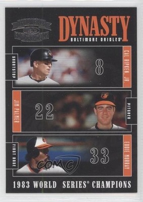 2005 Donruss Throwback Threads Dynasty Eddie Murray Cal Ripken Jr Jim Palmer 0q4