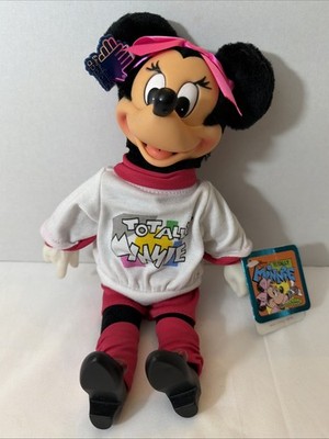 1986 Applause Disney Totally Minnie Stuffed 12'' Doll W/ Vinyl Face & Hands NEW