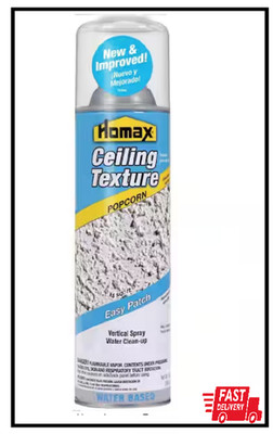 Homax 14 oz. Ceiling Popcorn Easy Patch Spray Texture,Water based for easy clean