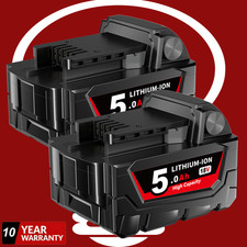 2PACK For Milwaukee For M18 5Ah Lithium-ion Extended Capacity Battery 48-11-1860